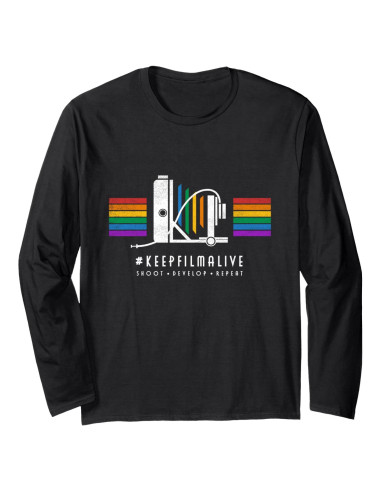 Camiseta de Manga Larga Fotografía Analógica Retro Unisex