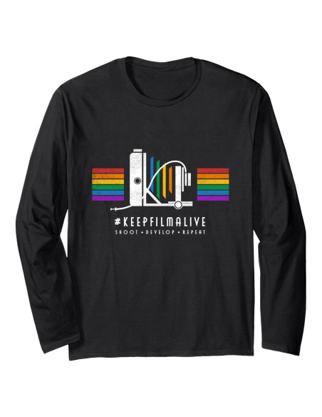 Camiseta de Manga Larga Fotografía Analógica Retro Unisex