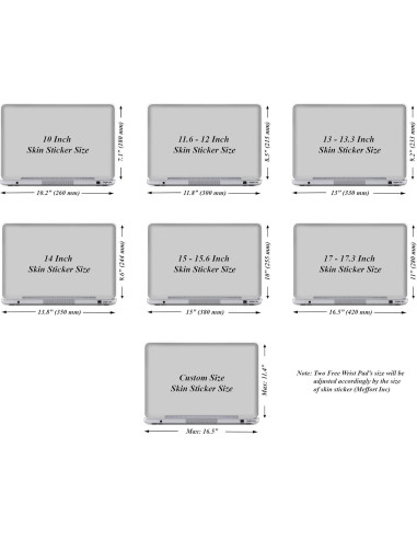 Cubierta de Piel para Laptop Meffort Inc 17.3" Remolino Dorado