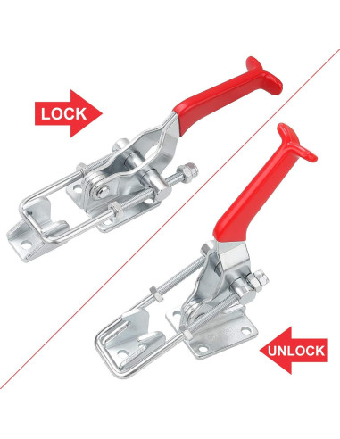 2Pack Abrazadera de Palanca Ajustable ASeleccionado 1000Kg