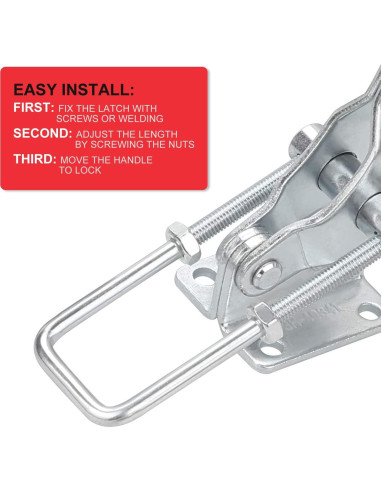 2Pack Abrazadera de Palanca Ajustable ASeleccionado 1000Kg