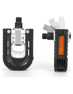 Pedales Plegables HANEVEAR 12.45x6.86cm Aluminio Antideslizantes