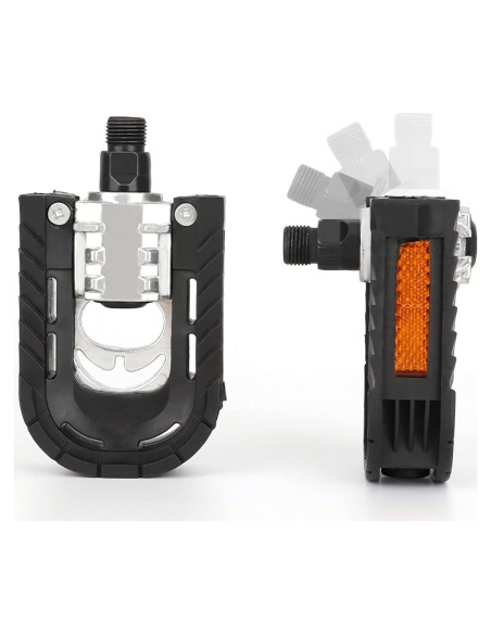 Pedales Plegables HANEVEAR 12.45x6.86cm Aluminio Antideslizantes