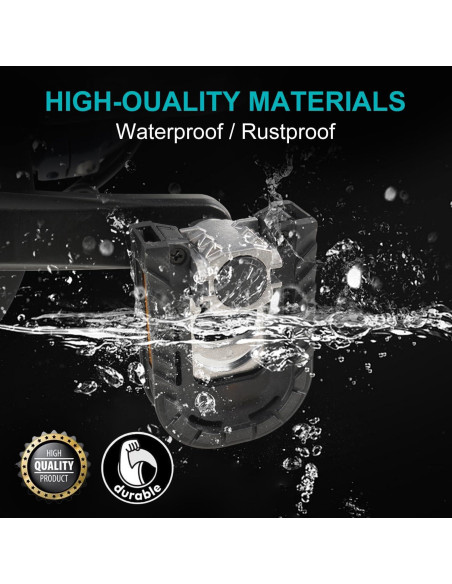 Pedales Plegables HANEVEAR 12.45x6.86cm Aluminio Antideslizantes