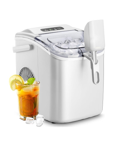 Máquina de Hielo AGLUCKY Portátil 11.79kg/24H Blanca