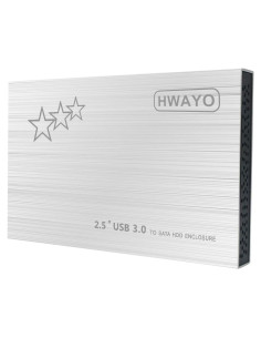 Disco Duro Externo Portátil HWAYO 750GB USB 3.0 Plata