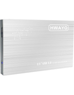 Disco Duro Externo Portátil HWAYO 750GB USB 3.0 Plata 2