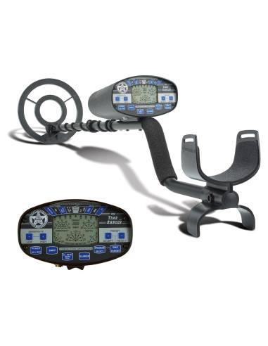 Detector de Metales Bounty Hunter Time Ranger - Pantalla LCD, 4 Modos, Bobina Impermeable