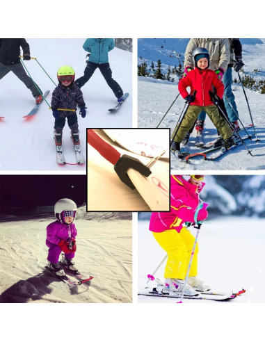 Conector de Snowboard ZZHXSM Rojo 27cm Ajustable para Esquí