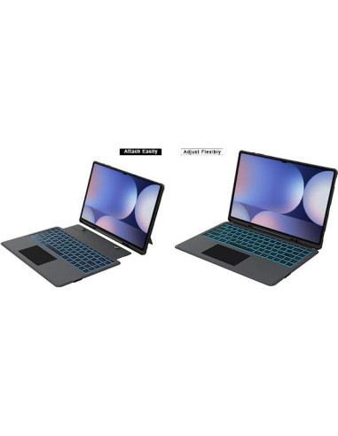 Funda de Teclado HEAPAO para Samsung Galaxy Tab S10 Ultra 14.6"