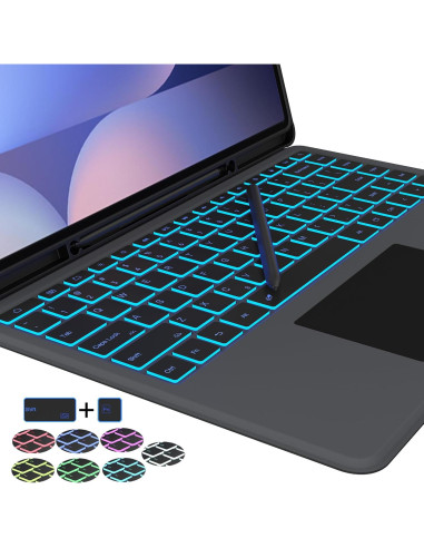 Funda de Teclado HEAPAO para Samsung Galaxy Tab S10 Ultra 14.6"