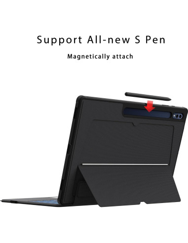 Funda de Teclado HEAPAO para Samsung Galaxy Tab S10 Ultra 14.6"