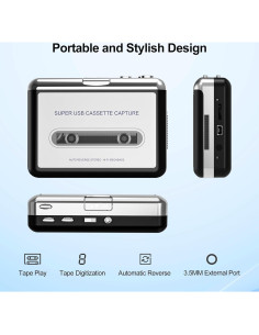 Reproductor de Cinta Mersoco BR602, Convierte a MP3, Portátil 2