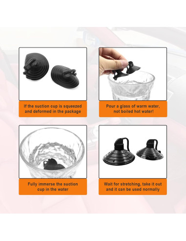 Sombrillas para Coche KEVWR 2 Pcs Protección Solar UV Negra