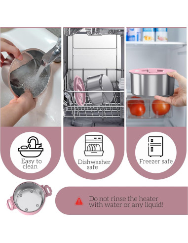 Caja de Almuerzo Eléctrica CDBEEE 33oz Acero Inoxidable 100W