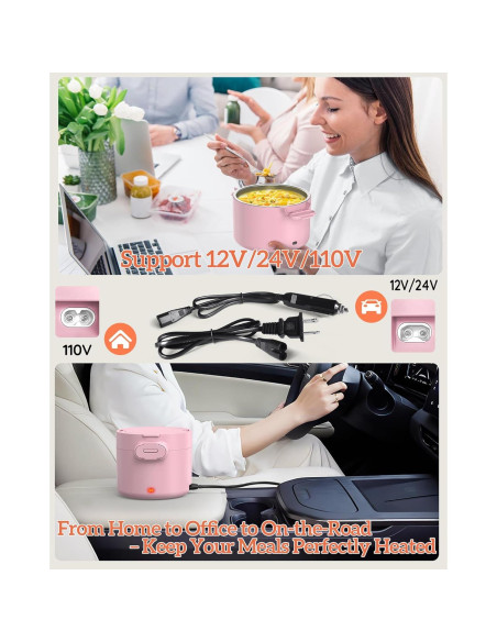 Caja de Almuerzo Eléctrica CDBEEE 33oz Acero Inoxidable 100W