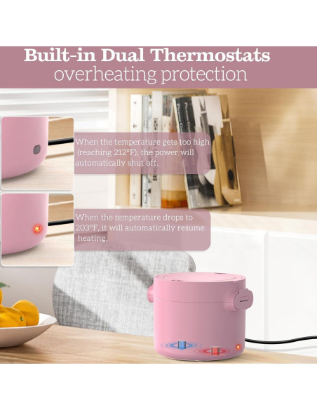 Caja de Almuerzo Eléctrica CDBEEE 33oz Acero Inoxidable 100W