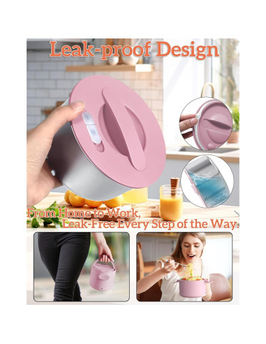 Caja de Almuerzo Eléctrica CDBEEE 33oz Acero Inoxidable 100W