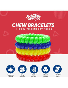 Collares y Pulseras Masticables Sensory Kids - 4 Piezas 2