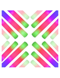 Palos de Espuma Brillantes Taotuo 45 PCS con 3 Modos LED