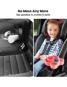 Bandeja de Snacks para Asiento de Auto BlueOrigin Rosa 2
