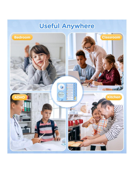 Temporizador Visual 3-en-1 Herloreen para Niños y Adultos