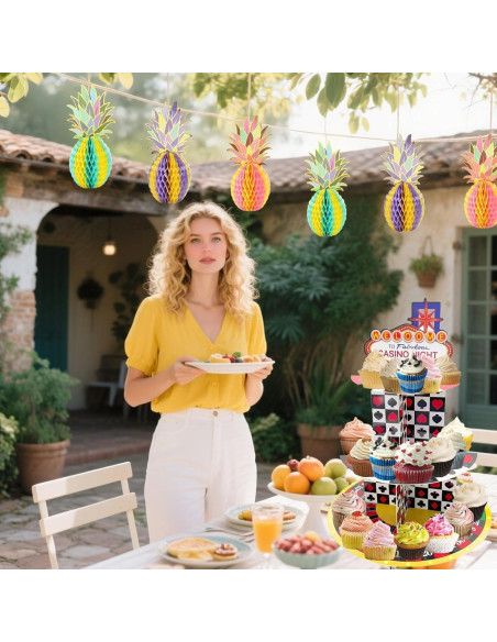 Soporte para Cupcakes de Cartón Pau1Hami1ton Las Vegas 3 Niveles