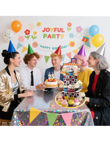 Soporte para Cupcakes de Cartón Pau1Hami1ton Las Vegas 3 Niveles