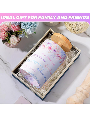 Lámpara de Mesa Inspiracional Tujoe 21x15 cm Morada