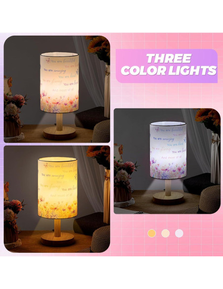 Lámpara de Mesa Inspiracional Tujoe 21x15 cm Morada