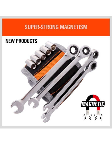 Banda de Muñeca Magnética HORUSDY 2PCS con 10 Imanes Fuertes