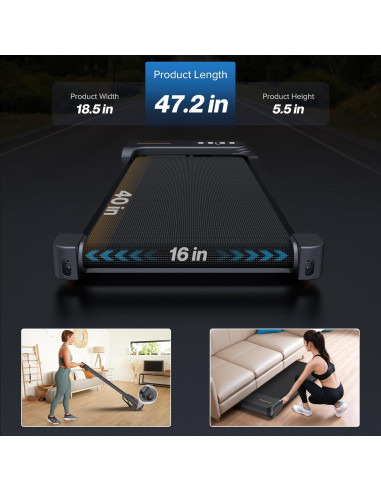 Cinta de Correr WELLFIT con Inclinación Automática 10% 163 kg
