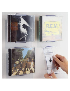 Soporte para CD CollectorMount Paquete de 3 Ajustable Transparente