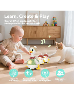 Juguete Interactivo de Patos Hestiasko para Bebés 6-36 Meses 2