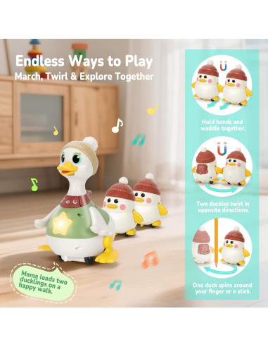 Juguete Interactivo de Patos Hestiasko para Bebés 6-36 Meses
