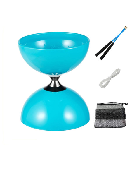 Juego de Diabolo Chino Erencook con Palos y Hilos - Azul