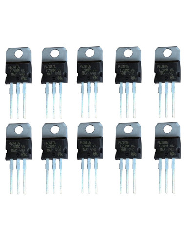 10 Piezas Transistores MOSFET STP60NF06 60A 60V TO-220