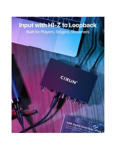 Interfaz de Audio USB-C 2i2 Focusrite 24-bit/192kHz Dual XLR