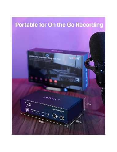 Interfaz de Audio USB-C 2i2 Focusrite 24-bit/192kHz Dual XLR