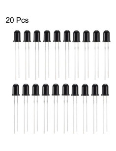 20 Diodos Fotodiodos uxcell 5mm Sensibles a la Luz 2