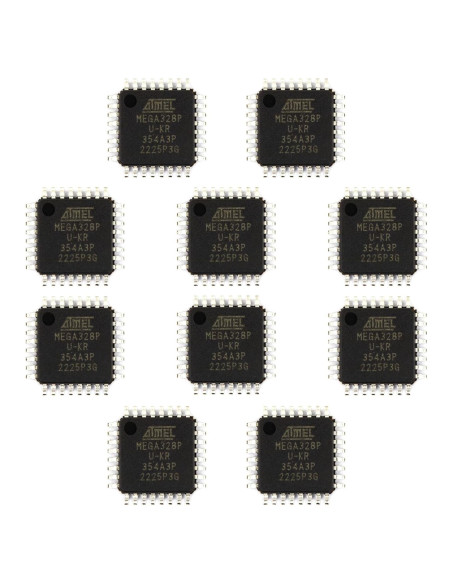 10 Chips ATMEGA328P-AU SMD Microchip 13g 9x8x1cm