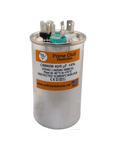 Capacitor de Arranque 40+5 uF CBB65 PRIME CLUB 370V