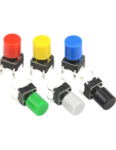 Interruptor Táctil Momentáneo WMYCONGCONG 72 Pcs 6 Colores 2