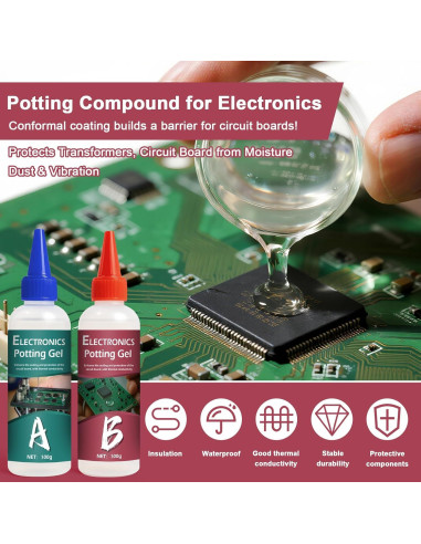 Kit de Recubrimiento Conformal 2x100ml 1DFAUL para Electrónica