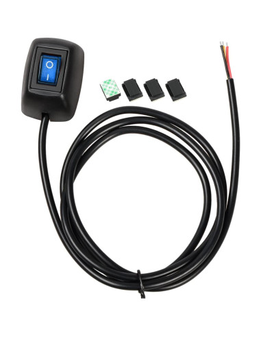 Interruptor de Cable Inline LED Azul OELFFOW KCD1 16A 250V