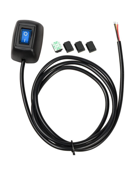 Interruptor de Cable Inline LED Azul OELFFOW KCD1 16A 250V