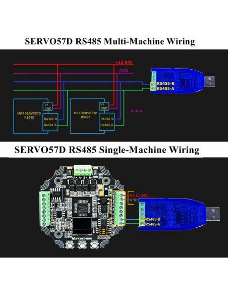 Controlador de Motor Paso a Paso SERVO57D DORUNDEA RS485
