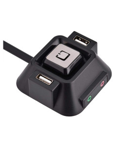 Botón de Encendido de PC Lazmin con Puertos USB y Audio