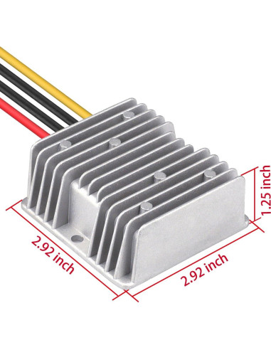Convertidor DC 8V-40V a 12V 10A Cllena Regulador Impermeable