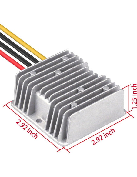 Convertidor DC 8V-40V a 12V 10A Cllena Regulador Impermeable